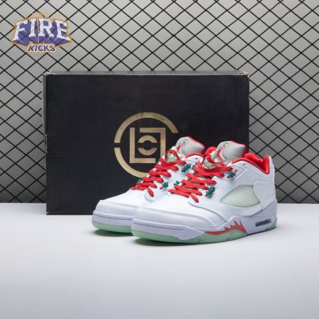 Jordan 5 Retro Low CLOT White Silk 20th Anniversary 1551183 Unisex