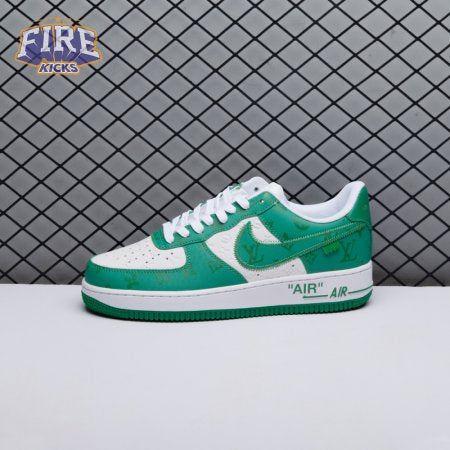 Nike Air Force 1 Low By Virgil Abloh White Green Men's