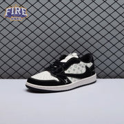 Travis Scott x Fragment Design x Air Jordan 1 Low OG SP Black Off White Grey LX1988-200 Unisex
