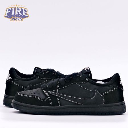 Travis Scott x Air Jordan 1 Low Black Phantom( child) Size 27.5-35