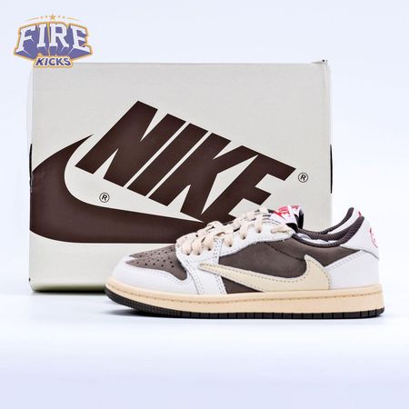Travis Scott x Air Jordan 1 Low Reverse Mocha (Child) Size 27.5-35