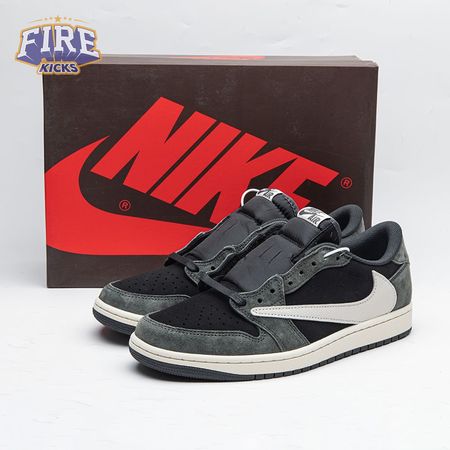 Travis Scott X Air Jordan 1 Low OG SP Grey Black Cream Size 36-47