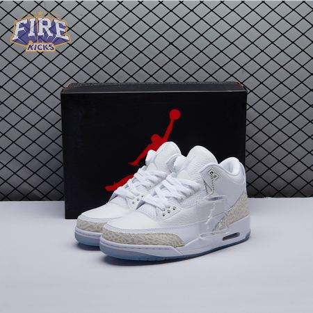 Jordan 3 Retro Pure White 136064-111 Unisex