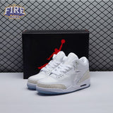 Jordan 3 Retro Pure White 136064-111 Unisex