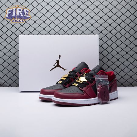 Jordan 1 Low Dark Beetroot Black DB6491-600 Unisex