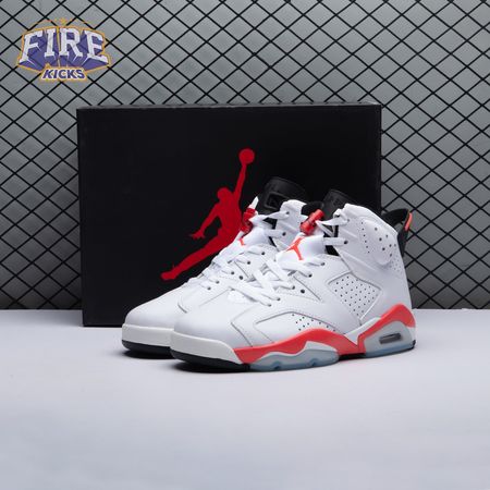 Jordan 6 Retro Infrared White 384664-123 Men's