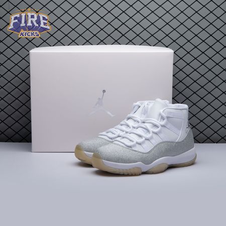 Jordan 11 Retro White Metallic Silver AR0715-100 Unisex