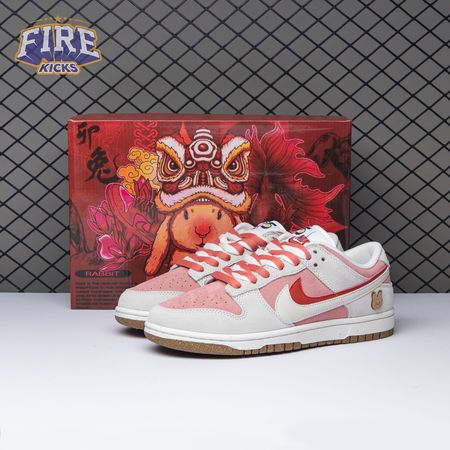 Nike SB Dunk Low SE 85 Double Swoosh Sail Red Pink DO9457-110 Women's