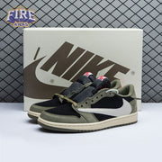 Travis Scott x Air Jordan 1 Low OG Black Olive DM7866-001 Unisex