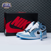 Jordan 1 Retro High White University Blue Black Unisex
