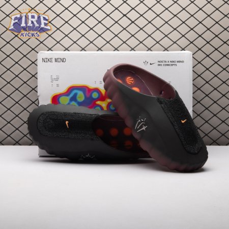 NOCTA x Nike Mind 001 Flyknit Slide Bronze Eclipse Total Orange IR2175-201 Unisex（Size Up Recommended）