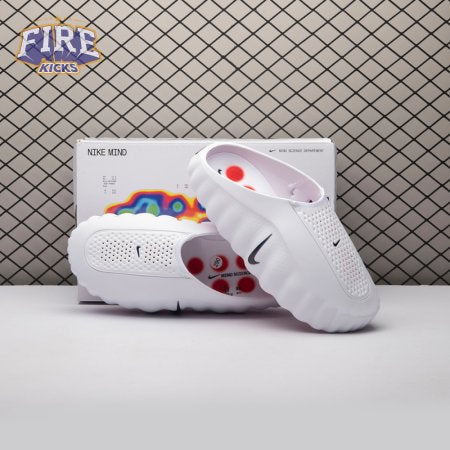 Nike Mind 001 Slide White Speed Red HQ4307-101 Unisex（Size Up Recommended）