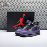Air jordan 4 x Travis Scott Purple Unisex
