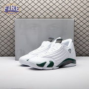 Jordan 14 Retro White Forest Green 311832-131 Men's