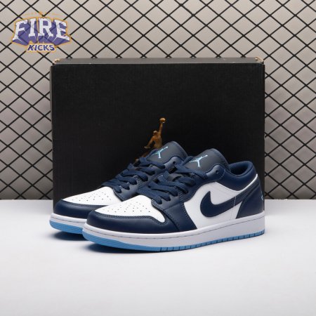 Jordan 1 Low Midnight Navy University Blue 553558-404 Unisex