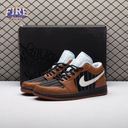 Jordan 1 Low SE Black Sail Light British Tan IR7560-010 Unisex