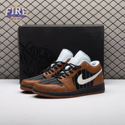 Jordan 1 Low SE Black Sail Light British Tan IR7560-010 Unisex