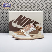 Jordan 1 Retro Low OG SP Travis Scott White Light Khaki DM7866-106 Unisex