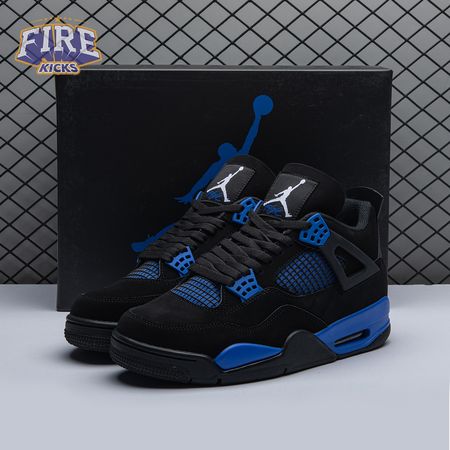 Jordan 4 Retro Black Blue Unisex