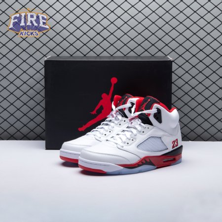 Jordan 5 Retro Fire Red Black Tongue (2025) HQ7978-101 Unisex