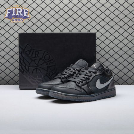 Jordan 1 Low Black White Dark Smoke Grey Unisex