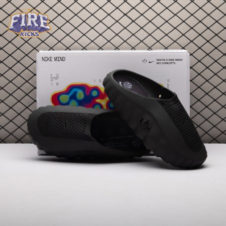 NOCTA x Nike Mind 001 Nike Mind 001 Slide Triple Black HQ4307-005 Unisex（Size Up Recommended）