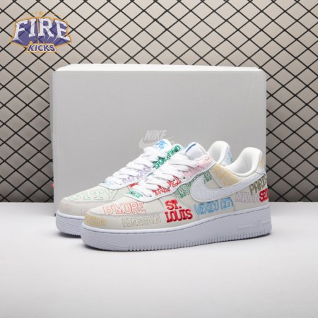 Nike Air Force 1 Low World Tour White II1549-100 Unisex