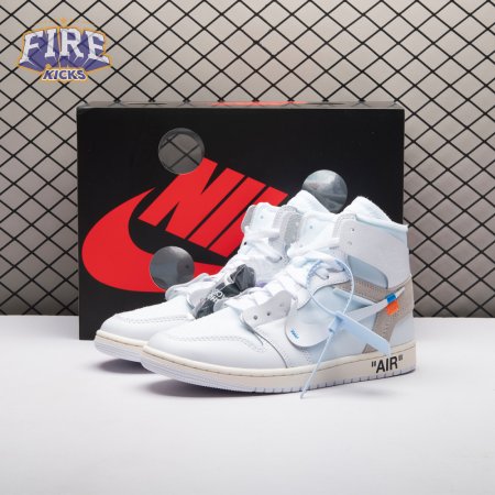 Off-White x Air Jordan 1 Retro High Virgil Abloh Archive Alaska AA3834-100 Unisex