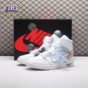 Off-White x Air Jordan 1 Retro High Virgil Abloh Archive Alaska AA3834-100 Unisex