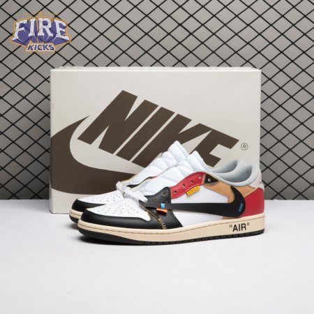 Travis Scott x OFF-WHITE x Air Jordan 1 XZ6868-005 Unisex