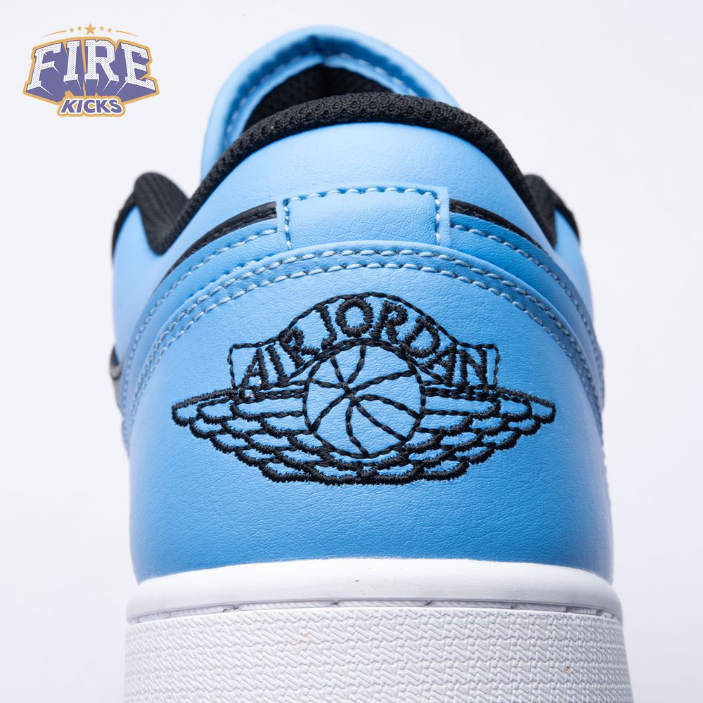 Jordan 1 Low Black University Blue 553558-041 Unisex