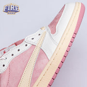 Travis Scott x Air Jordan 1 Low OG Pink Beige Red DM7866-600 Unisex