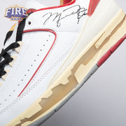 OFF-WHITE x Jordan 2 Retro Low SP White Red Unisex