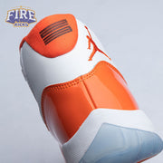 Air Jordan 11 Retro High 72-10 White Orange Men's