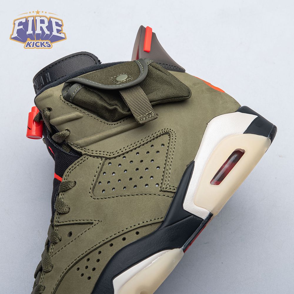 Travis Scott x Air Jordan 6 Retro 'Olive' CN1084 200 Men's