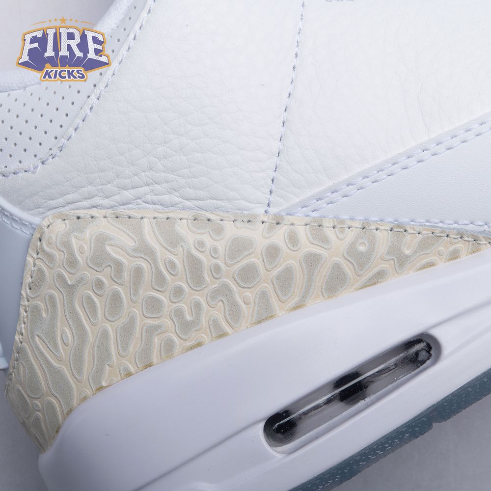 Jordan 3 Retro Pure White 136064-111 Unisex