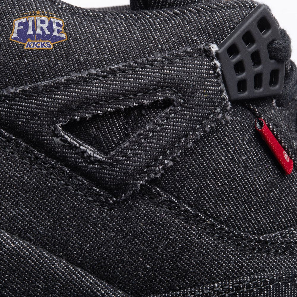 Jordan 4 Retro Levi's Black Men's