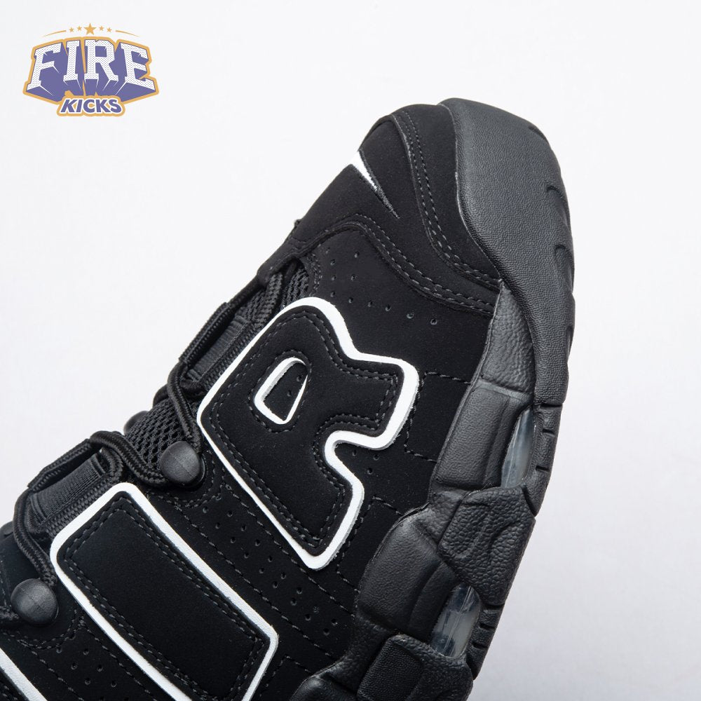 Nike Air More Uptempo Black White 414962-002 Unisex
