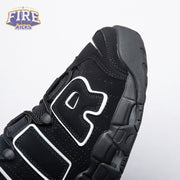 Nike Air More Uptempo Black White 414962-002 Unisex