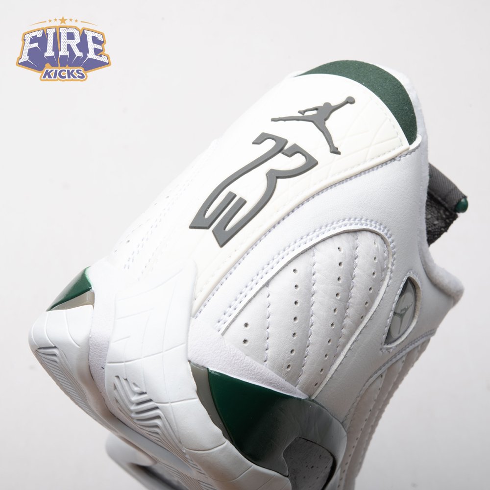 Jordan 14 Retro White Forest Green 311832-131 Men's