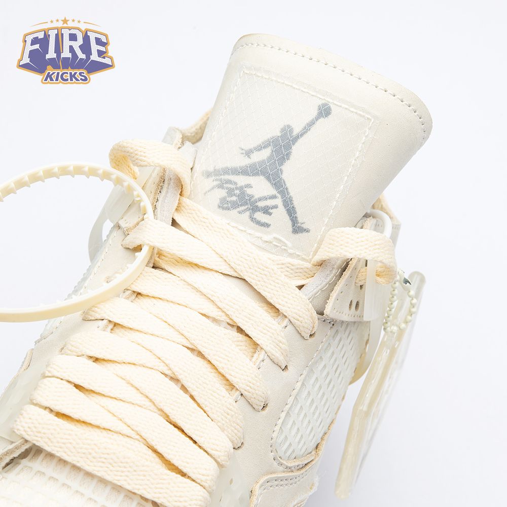 Air Jordan 4 RERO x Off-White AJ4 OW Sail Unisex