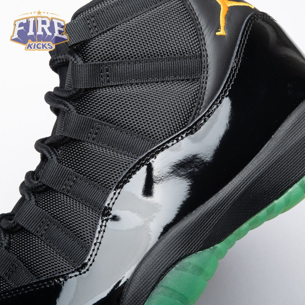 Air Jordan 11 Black Green Yellow CT8012-037 Men's