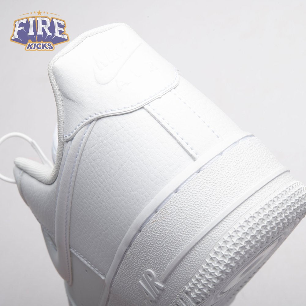 Nike Air Force 1 Low '07 Next Nature Triple White Bulbous Swoosh HF2014-100 Unisex