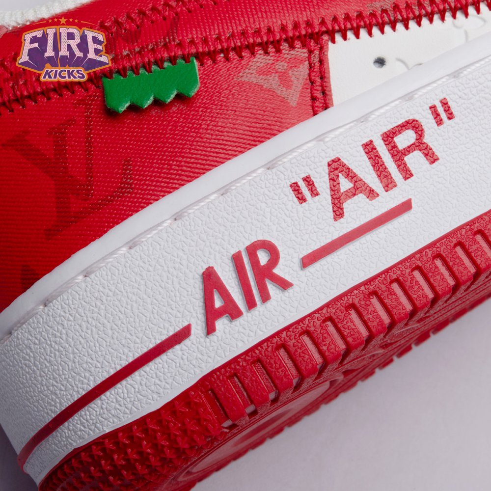Nike Air Force 1 Low By Virgil Abloh White Red Men's