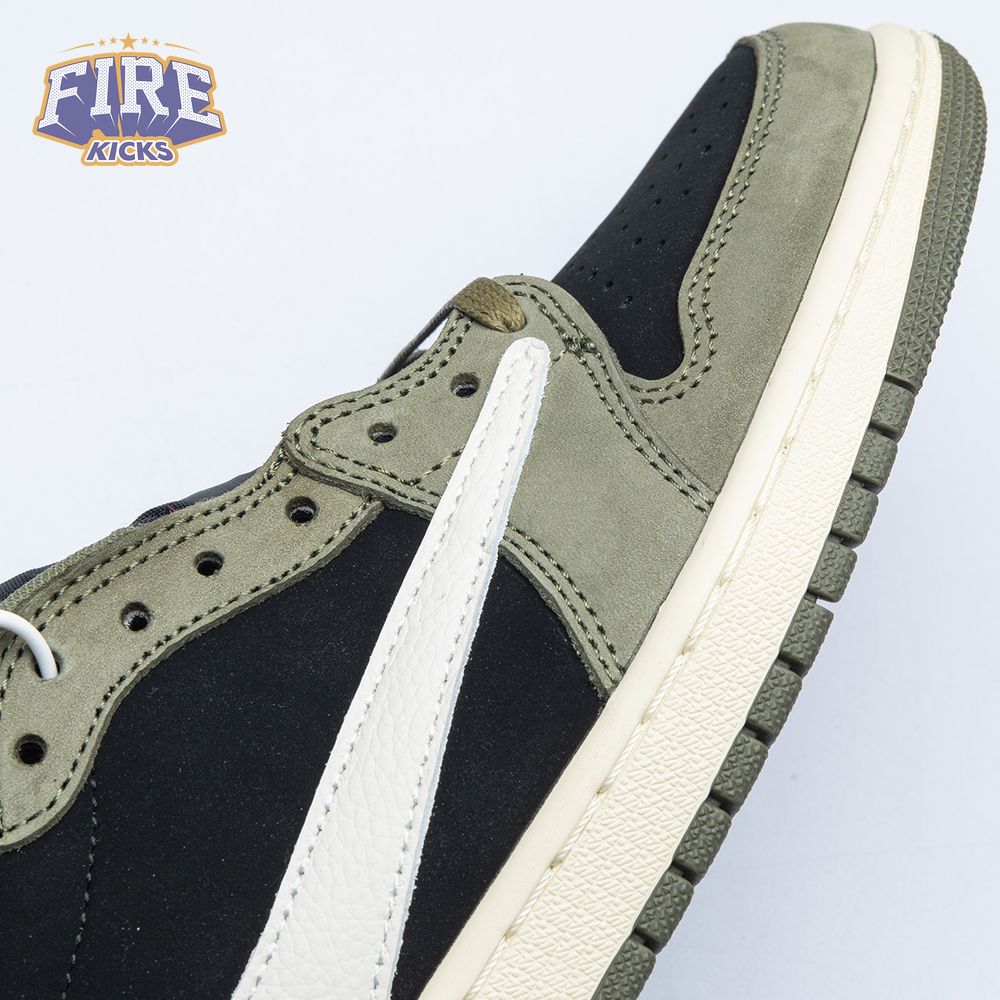 Travis Scott x Air Jordan 1 Low OG Black Olive DM7866-001 Unisex