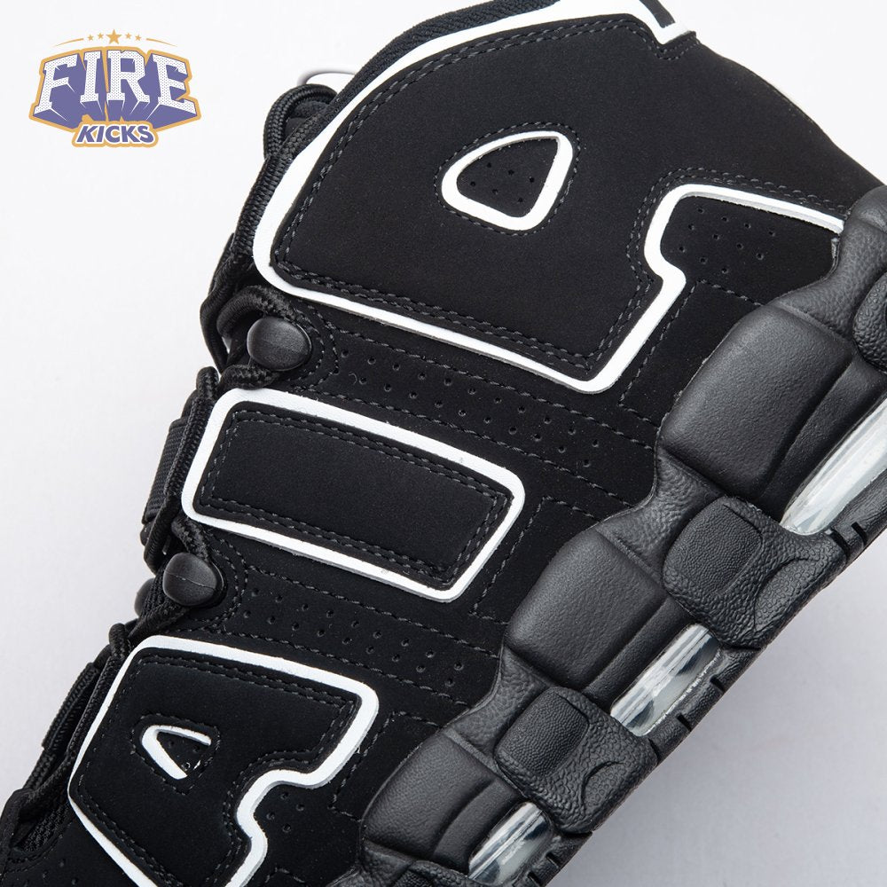 Nike Air More Uptempo Black White 414962-002 Unisex