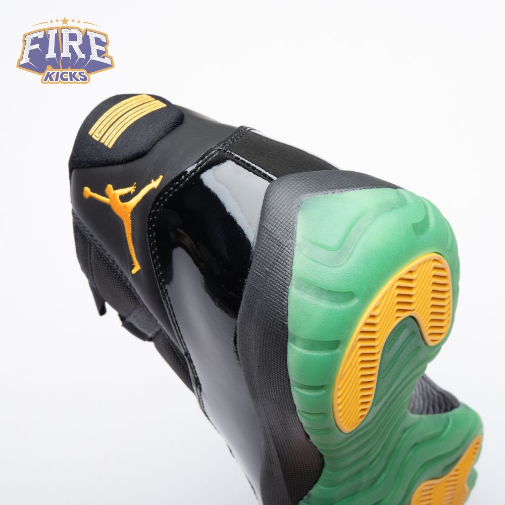 Air Jordan 11 Black Green Yellow CT8012-037 Men's