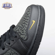 Jordan 1 Low Black Elephant Print IM6568-010 Unisex