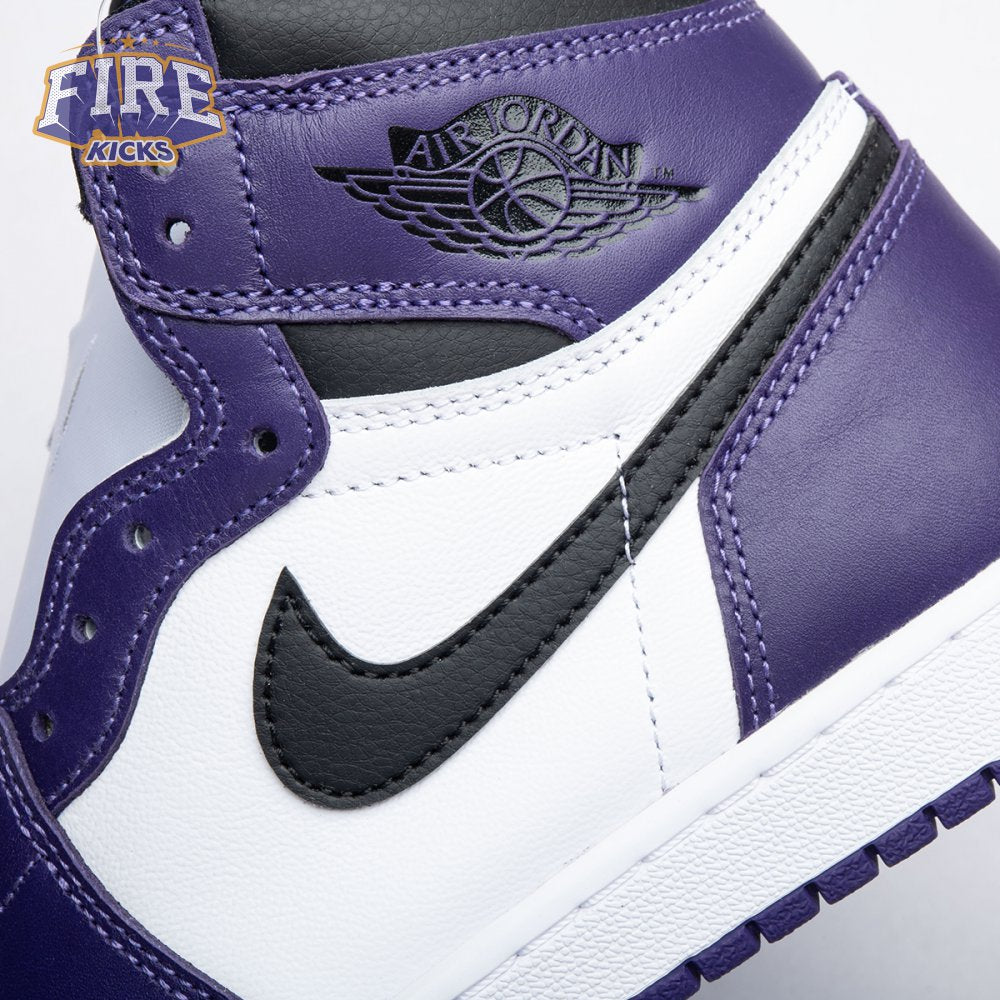 Jordan 1 Retro High Court Purple White Men's