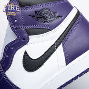 Jordan 1 Retro High Court Purple White Men's